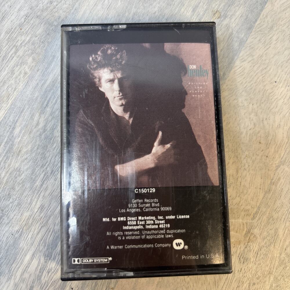 Don Henley Building The Perfect Beast Cassette Tape BMG Club Edition Vintage